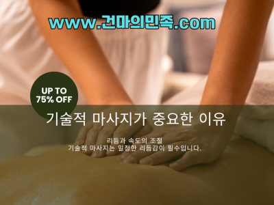 아래는 SEO용 블로그 최적화된 ‘기술적 마사지’ 설명 글 입니다.